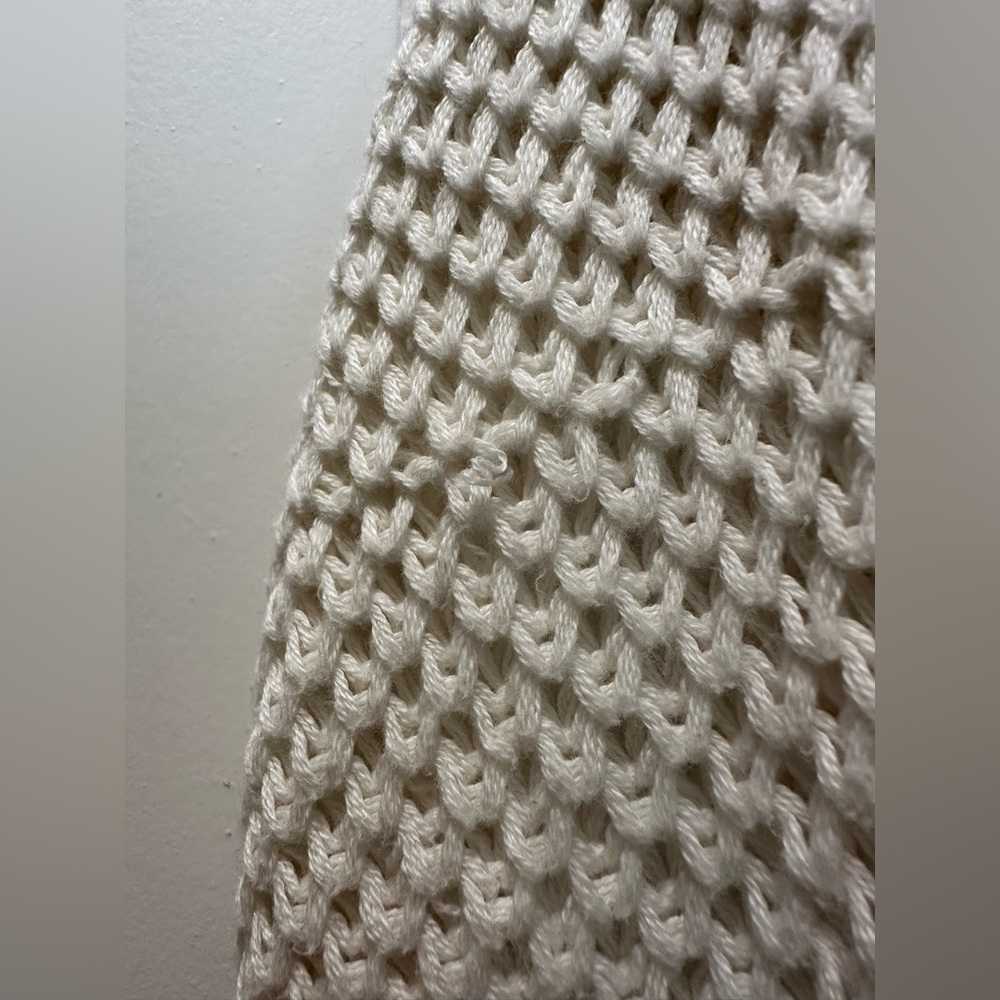 AERIE soft knit oversized open cardigan L/XL Cream Ivory - Picture 10 of 11